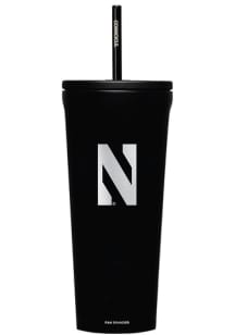 Black Northwestern Wildcats Corkcicle 24oz Cold Stainless Steel Tumbler