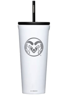 Colorado State Rams Corkcicle 24oz Cold Stainless Steel Tumbler - White