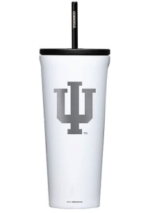 White Indiana Hoosiers Corkcicle 24oz Cold Stainless Steel Tumbler