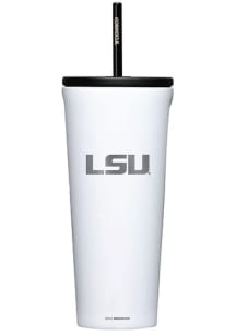 LSU Tigers Corkcicle 24oz Cold Stainless Steel Tumbler - White