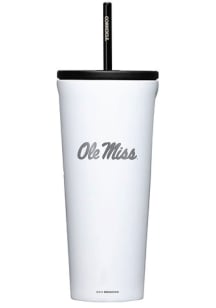 Ole Miss Rebels Corkcicle 24oz Cold Stainless Steel Tumbler - White