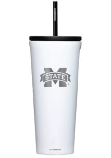 Mississippi State Bulldogs Corkcicle 24oz Cold Stainless Steel Tumbler - White
