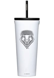 New Mexico Lobos Corkcicle 24oz Cold Stainless Steel Tumbler - White