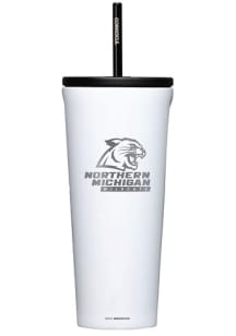 Northern Michigan Wildcats Corkcicle 24oz Cold Stainless Steel Tumbler - White