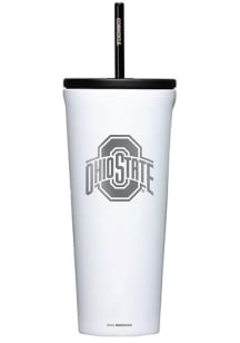 White Ohio State Buckeyes Corkcicle 24oz Cold Stainless Steel Tumbler
