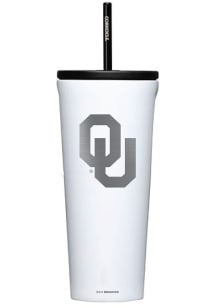 Oklahoma Sooners Corkcicle 24oz Cold Stainless Steel Tumbler - White