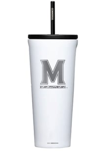 White Maryland Terrapins Corkcicle 24oz Cold Stainless Steel Tumbler