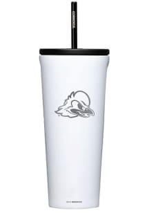 Delaware Fightin' Blue Hens Corkcicle 24oz Cold Stainless Steel Tumbler - White