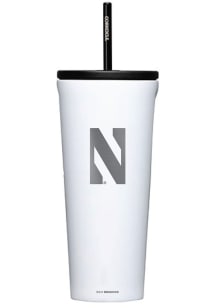White Northwestern Wildcats Corkcicle 24oz Cold Stainless Steel Tumbler