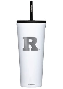 Rutgers Scarlet Knights Corkcicle 24oz Cold Stainless Steel Tumbler - White