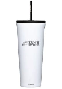 Florida A&amp;M Rattlers Corkcicle 24oz Cold Stainless Steel Tumbler - White