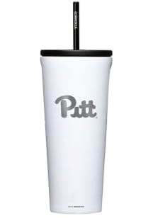 Pitt Panthers Corkcicle 24oz Cold Stainless Steel Tumbler - White