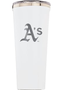Oakland Athletics Corkcicle Triple Insulated Stainless Steel Tumbler - White