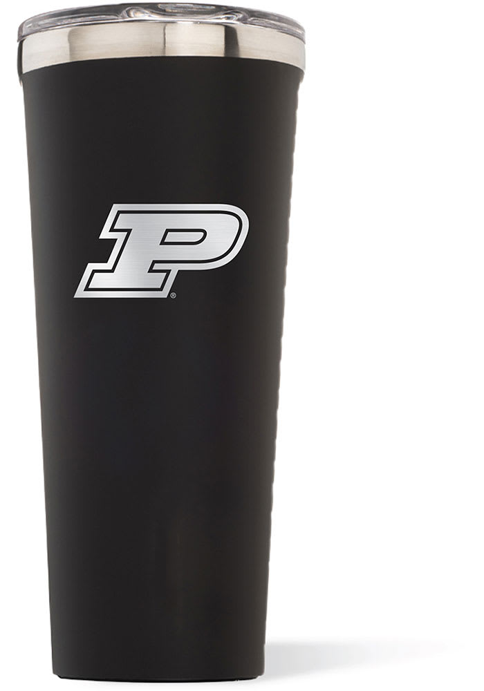 Purdue University 20oz Stainless Steel Roadie Tumbler With Straw - Official NCAA Licensed