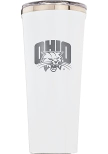 Ohio Bobcats Corkcicle Triple Insulated Stainless Steel Tumbler - White