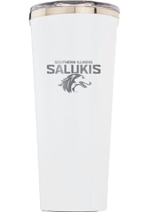 Southern Illinois Salukis Corkcicle Triple Insulated Stainless Steel Tumbler - White
