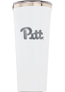 Pitt Panthers Corkcicle Triple Insulated Stainless Steel Tumbler - White