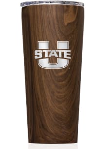 Utah State Aggies Corkcicle Triple Insulated Stainless Steel Tumbler - Brown