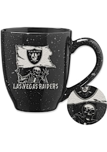 Las Vegas Raiders Skeleton 16oz Speckle Ceramic Mug - Black