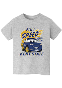 Vive La Fete Kent State Golden Flashes Youth Grey Full Speed Short Sleeve T-Shirt