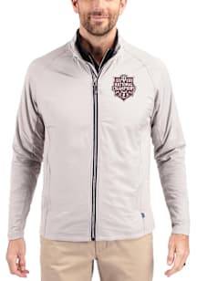 Cutter and Buck Indiana Hoosiers Mens Grey 2025 CFP National Champions Adapt Eco Big and Tall Ligh..