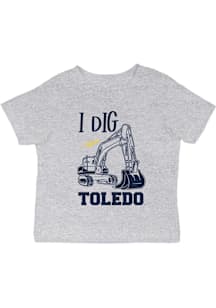 Vive La Fete Toledo Rockets Infant Excavator Short Sleeve T-Shirt Grey