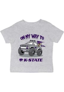 Infant K-State Wildcats Grey Vive La Fete On My Way Short Sleeve T-Shirt