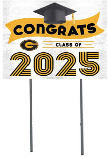 Grambling State Tigers KH Sports Fan Class of 2025 graduation graphic Yard Sign - White