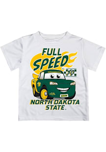 Vive La Fete North Dakota State Bison Toddler White Full Speed Short Sleeve T-Shirt