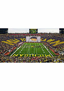 Michigan Wolverines Fan Card Flag & Jet Flyover 11x17 Unframed Poster