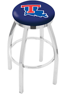 Louisiana Tech Bulldogs Chrome Pub Stool - Silver