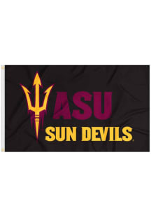 Arizona State Sun Devils Basic Logo Red Silk Screen Grommet Flag