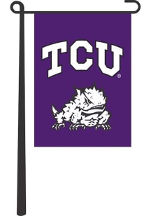 TCU Horned Frogs 13x18 Purple Garden Flag