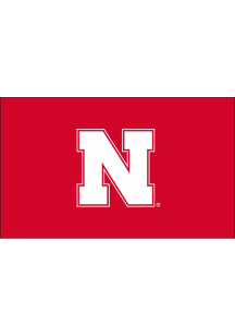 Nebraska Cornhuskers Team Logo Grommet Red Silk Screen Grommet Flag