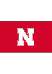 Nebraska Cornhuskers Team Logo Grommet Applique Flag