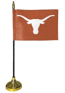 Texas Longhorns 4x6 Orange Desk Flag