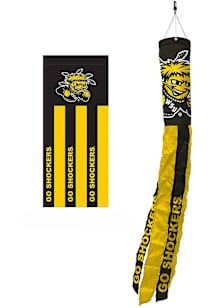 Wichita State Shockers Black and Gold 40 Inch Windsock
