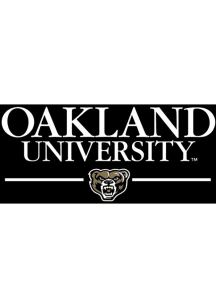 Oakland University Golden Grizzlies 3x5 Grommet Black Silk Screen Grommet Flag
