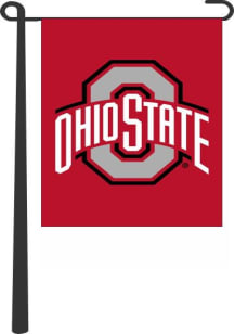 Red Ohio State Buckeyes 13x18 Garden Flag