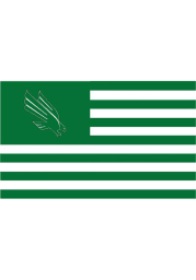 North Texas Mean Green Nations Green Silk Screen Grommet Flag