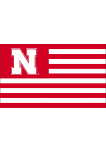 Nebraska Cornhuskers Nations Red Silk Screen Grommet Flag