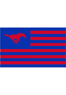 SMU Mustangs Nations Red Silk Screen Grommet Flag