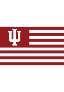 Red Indiana Hoosiers 3x5 Ft Silk Screen Grommet Flag