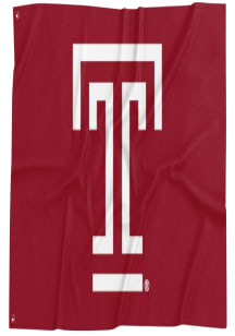 Temple Owls 3 x 5 Ft Red Silk Screen Grommet Flag