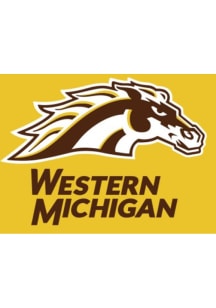Western Michigan Broncos 3x5 ft Yellow Silk Screen Grommet Flag