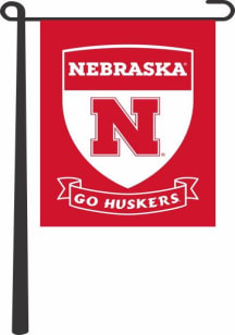 Red Nebraska Cornhuskers 13X18 Inch Garden Flag