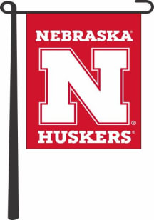Red Nebraska Cornhuskers 13X18 Inch Garden Flag