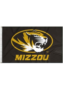 Missouri Tigers 3x5 Ft Black Silk Screen Grommet Flag