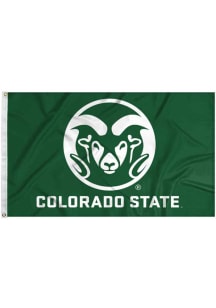 Colorado State Rams 3x5 Green Silk Screen Grommet Flag