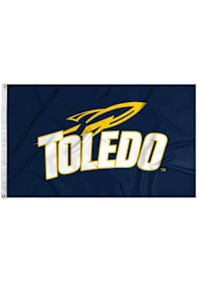 Toledo Rockets 3x5 Silk Screen Grommet Flag - Blue